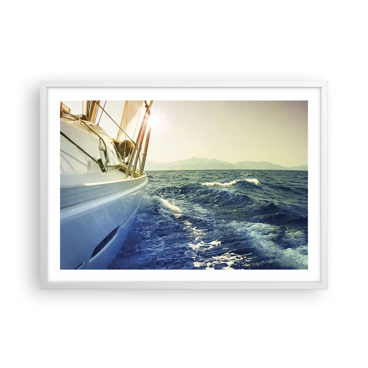Pôster em moldura branca - Depois da aventura - 70x50 cm