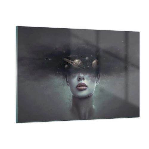 Quadro em vidro - E os planetas estão a enlouquecer... - 120x80 cm