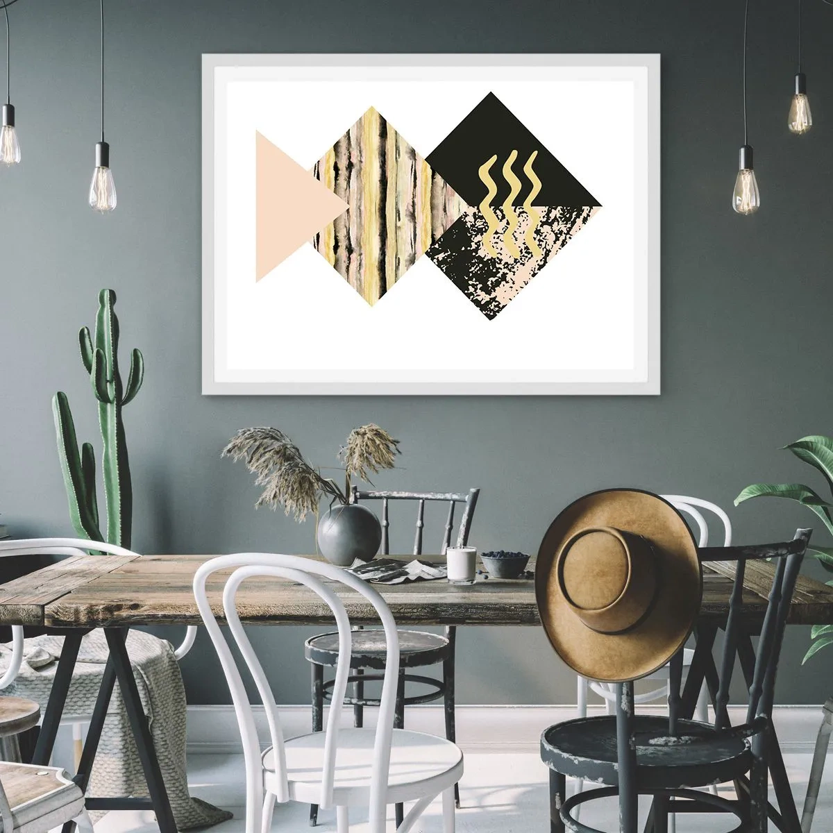 Pôster em moldura branca - Não é tão simples assim - 50x40 cm