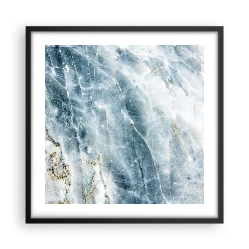 Pôster com moldura preta - O mundo do Gelo - 50x50 cm