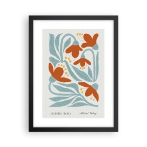 Pôster com moldura preta - Em direção à terra, em direção ao sol - 30x40 cm