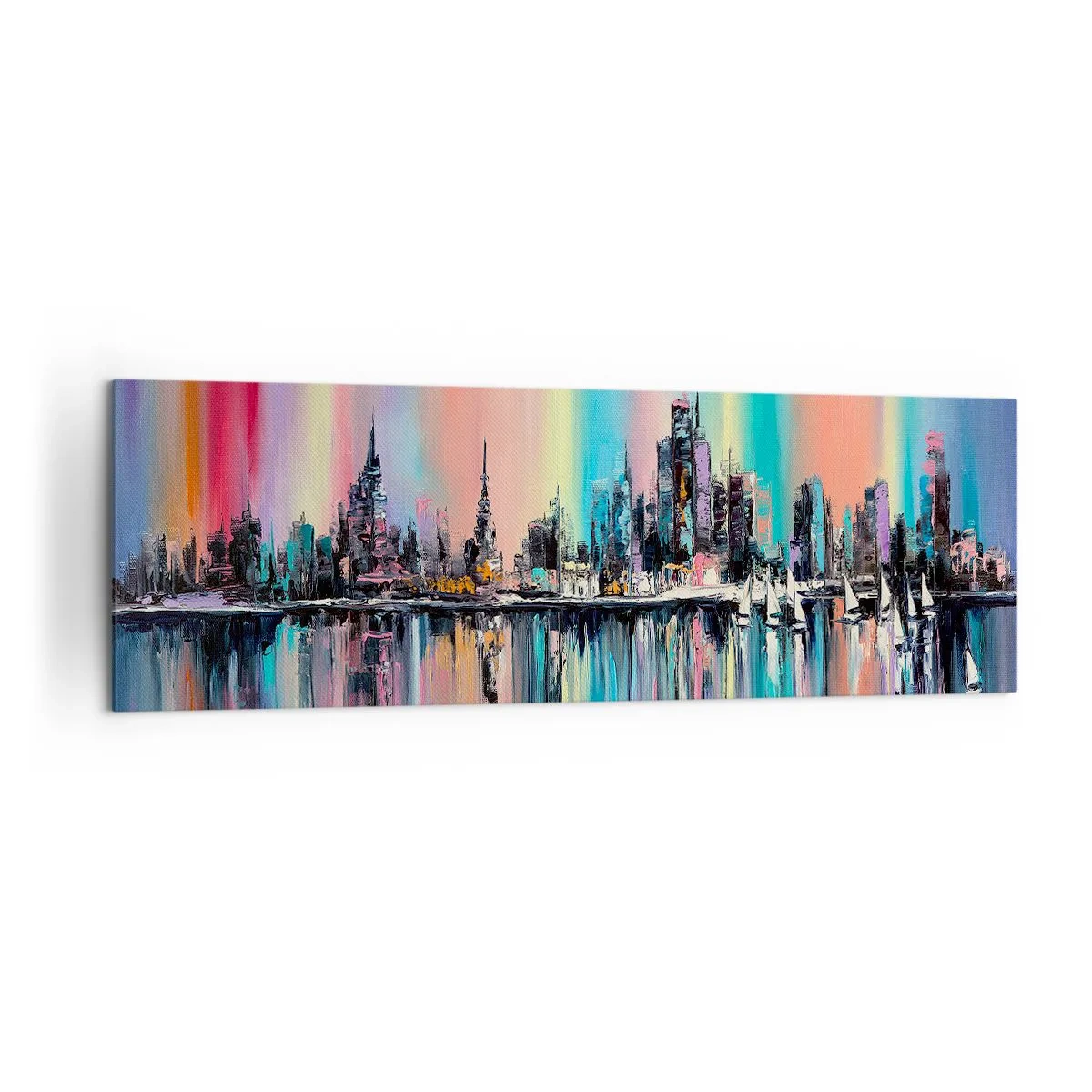 Quadro em tela - Brilho da noite - 160x50 cm
