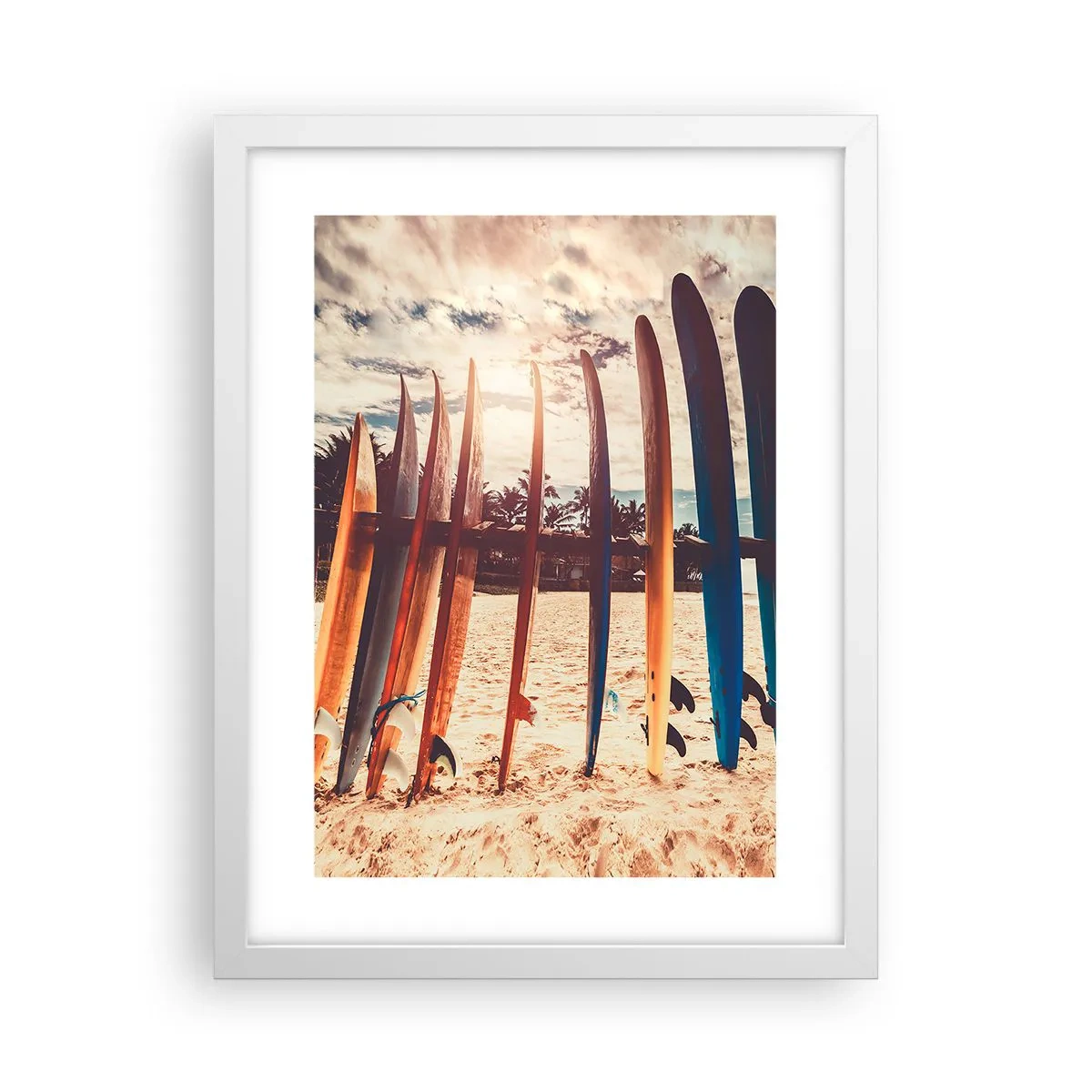 Pôster em moldura branca - Boa noite, até amanhã - 30x40 cm