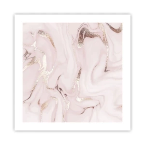 Pôster - Num lenço cor-de-rosa - 50x50 cm