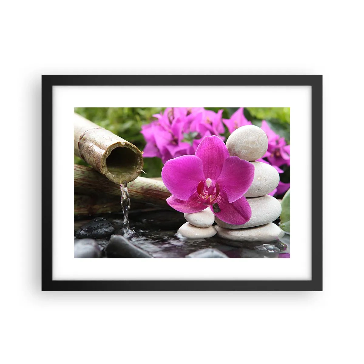 Pôster com moldura preta - Descanso imediato - 40x30 cm