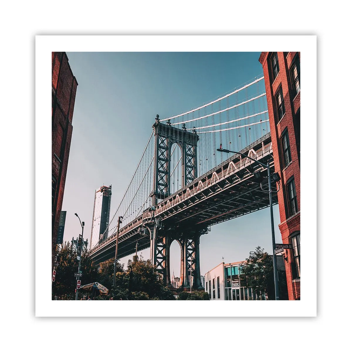 Pôster - Sobre as ondas da cidade - 60x60 cm