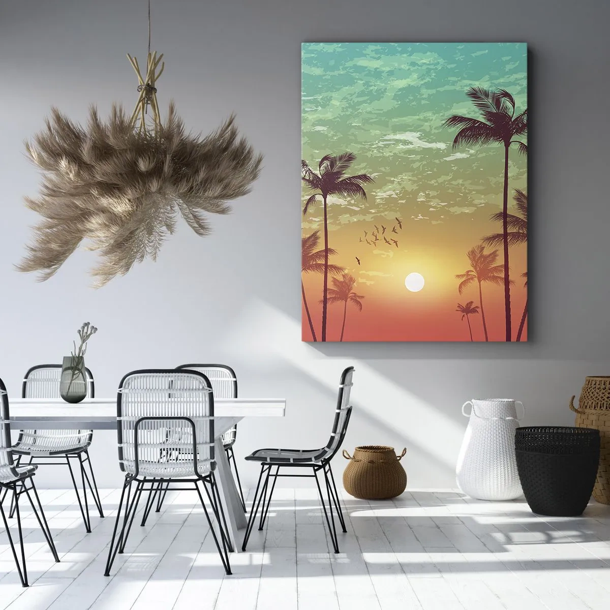 Quadro em tela - Climas tropicais - 55x100 cm