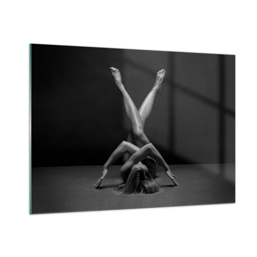 Quadro em vidro - Geometria da nudez - 100x70 cm