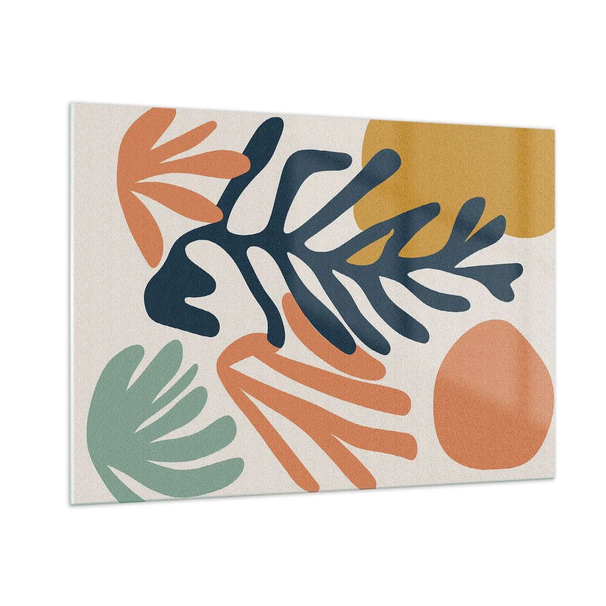 Quadro em vidro - Mares de coral - 100x70 cm