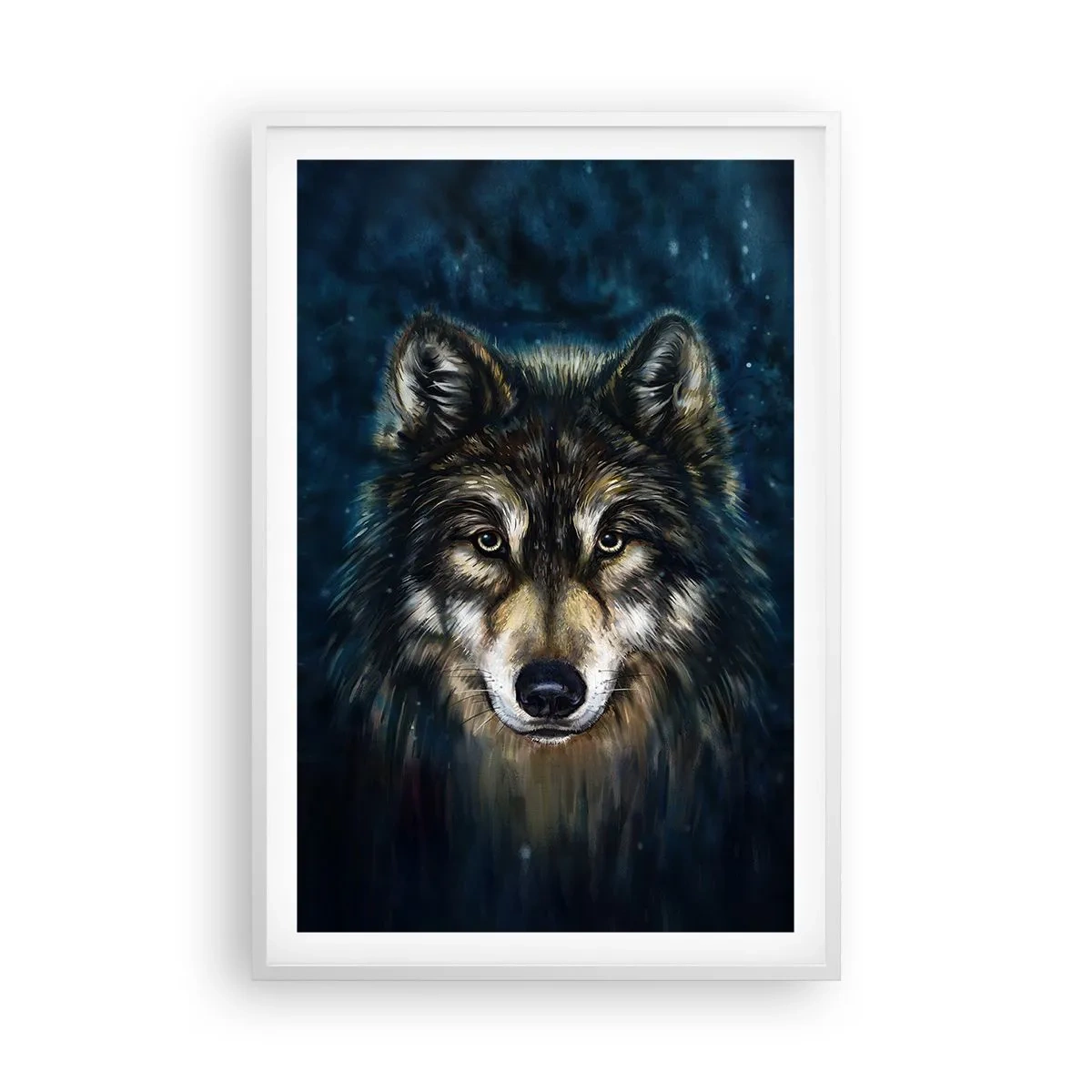 Pôster em moldura branca - Alfa? E ómega - 61x91 cm