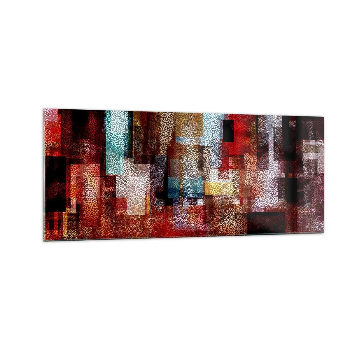 Quadro em vidro - Uma grande confusão - 100x40 cm