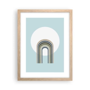 Pôster com moldura de carvalho claro - Atração irresistível - 30x40 cm