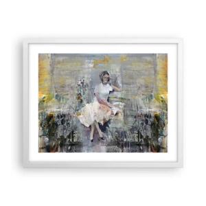 Pôster em moldura branca - Clássica e moderna - 50x40 cm