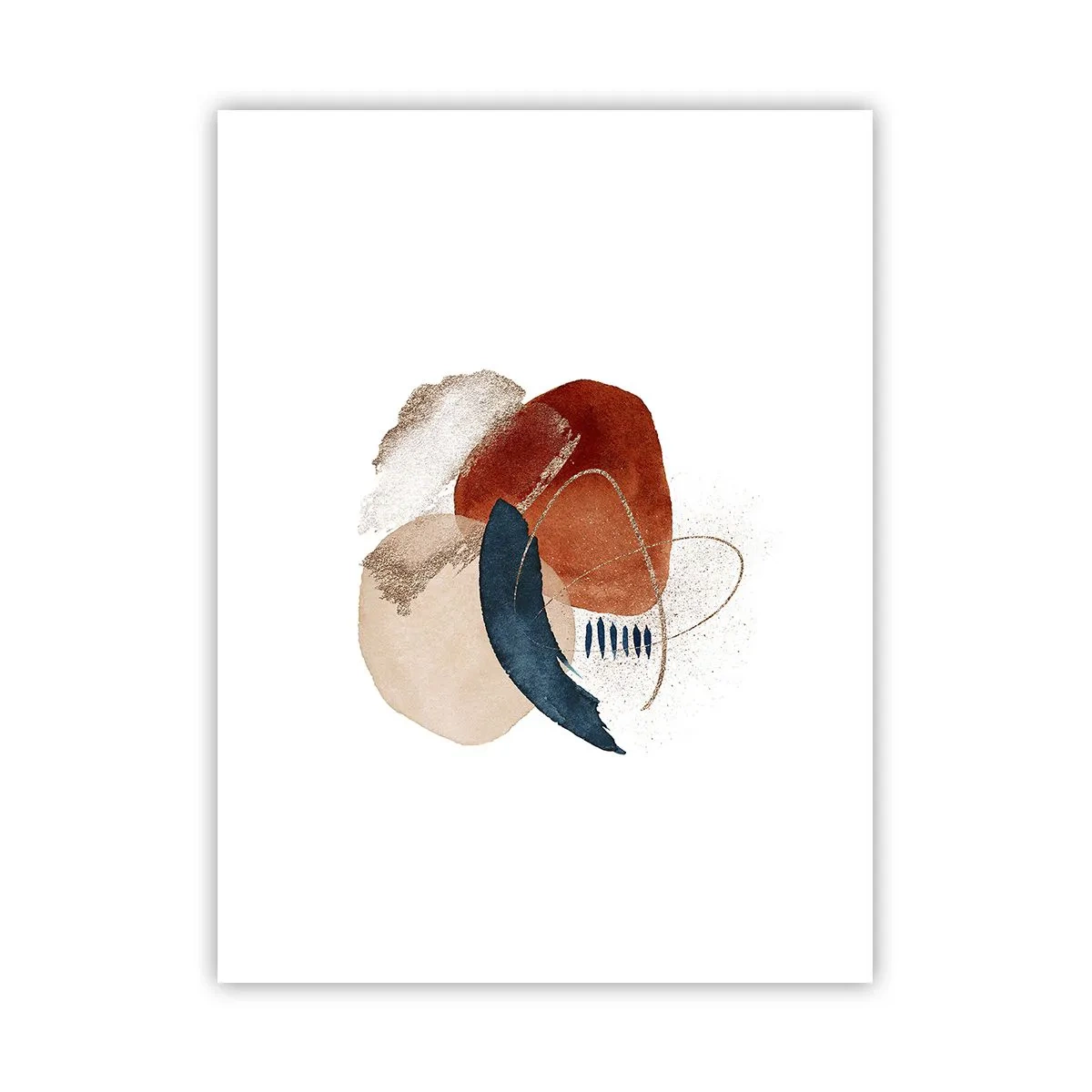 Pôster - Composição oval - 30x40 cm