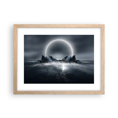 Pôster com moldura de carvalho claro - O fim da história - 40x30 cm