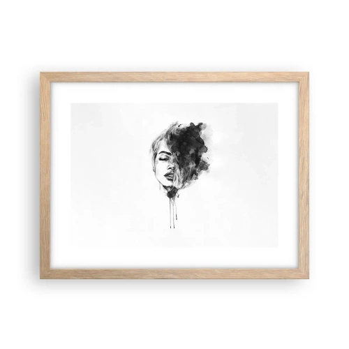 Pôster com moldura de carvalho claro - O que sonha uma rapariga - 40x30 cm