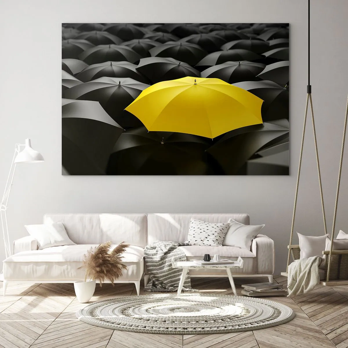 Quadro em vidro - Adeus à tristeza - 120x80 cm