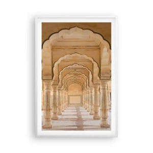 Pôster em moldura branca - No palácio do marajá - 61x91 cm