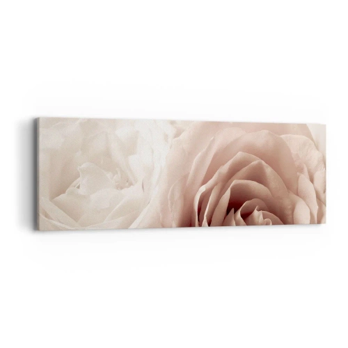 Quadro em tela - No coração de uma rosa - 90x30 cm