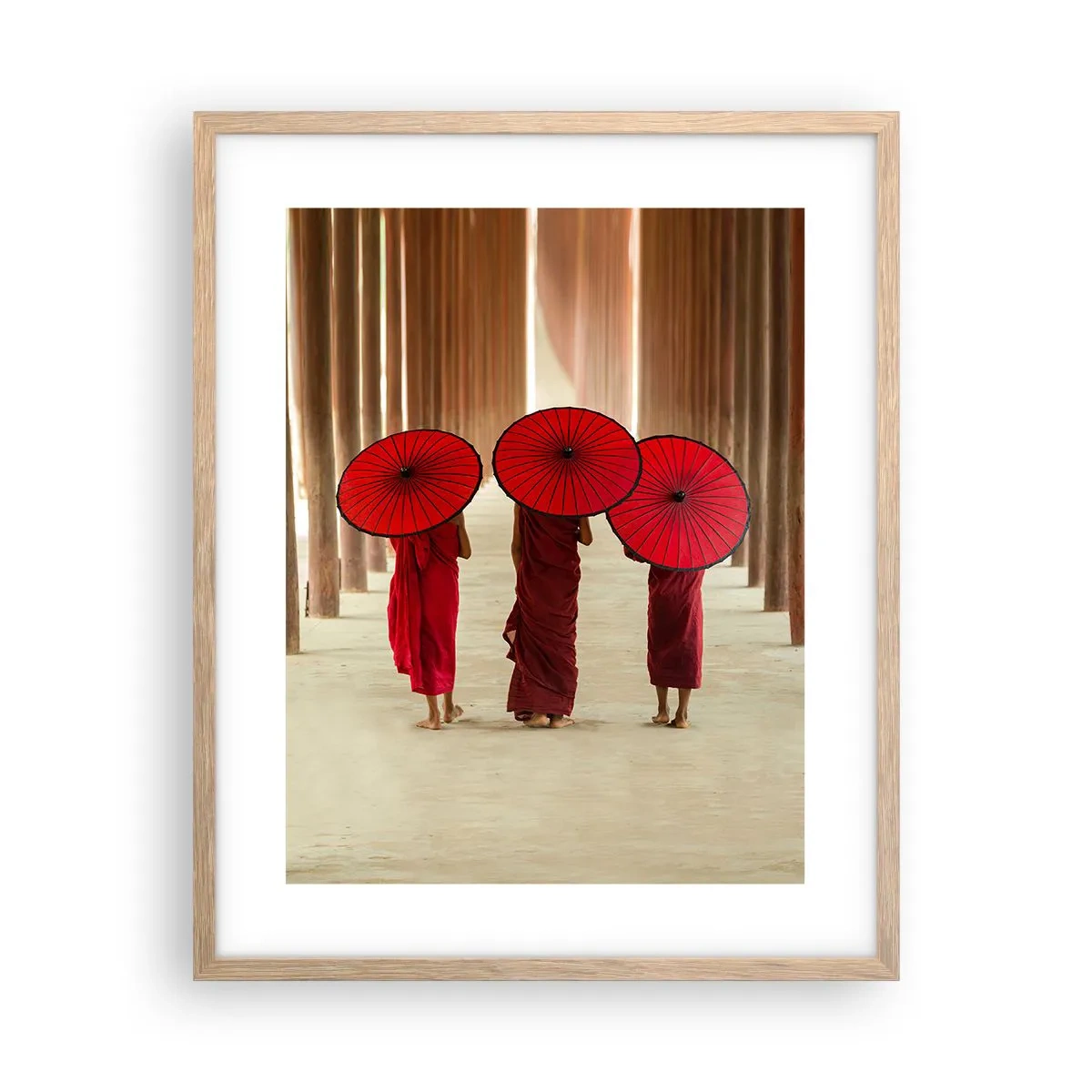 Pôster com moldura de carvalho claro - A caminho da Terra Pura - 40x50 cm