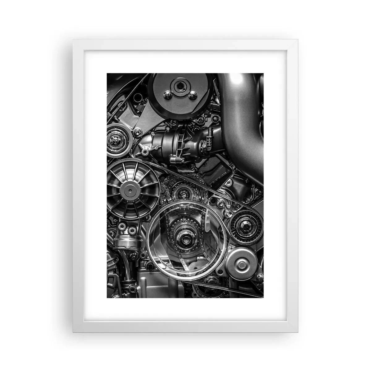 Pôster em moldura branca - A poesia da mecánica - 30x40 cm