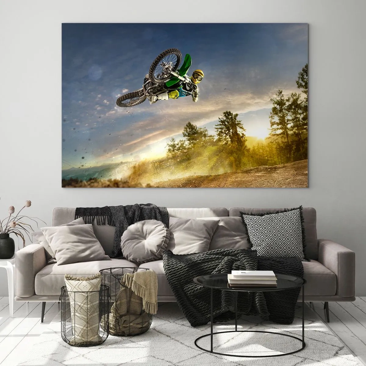 Quadro em vidro - Hora da aventura! - 120x80 cm