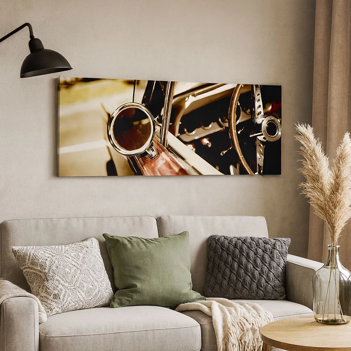 Quadro em tela - Um carro com alma - 100x40 cm