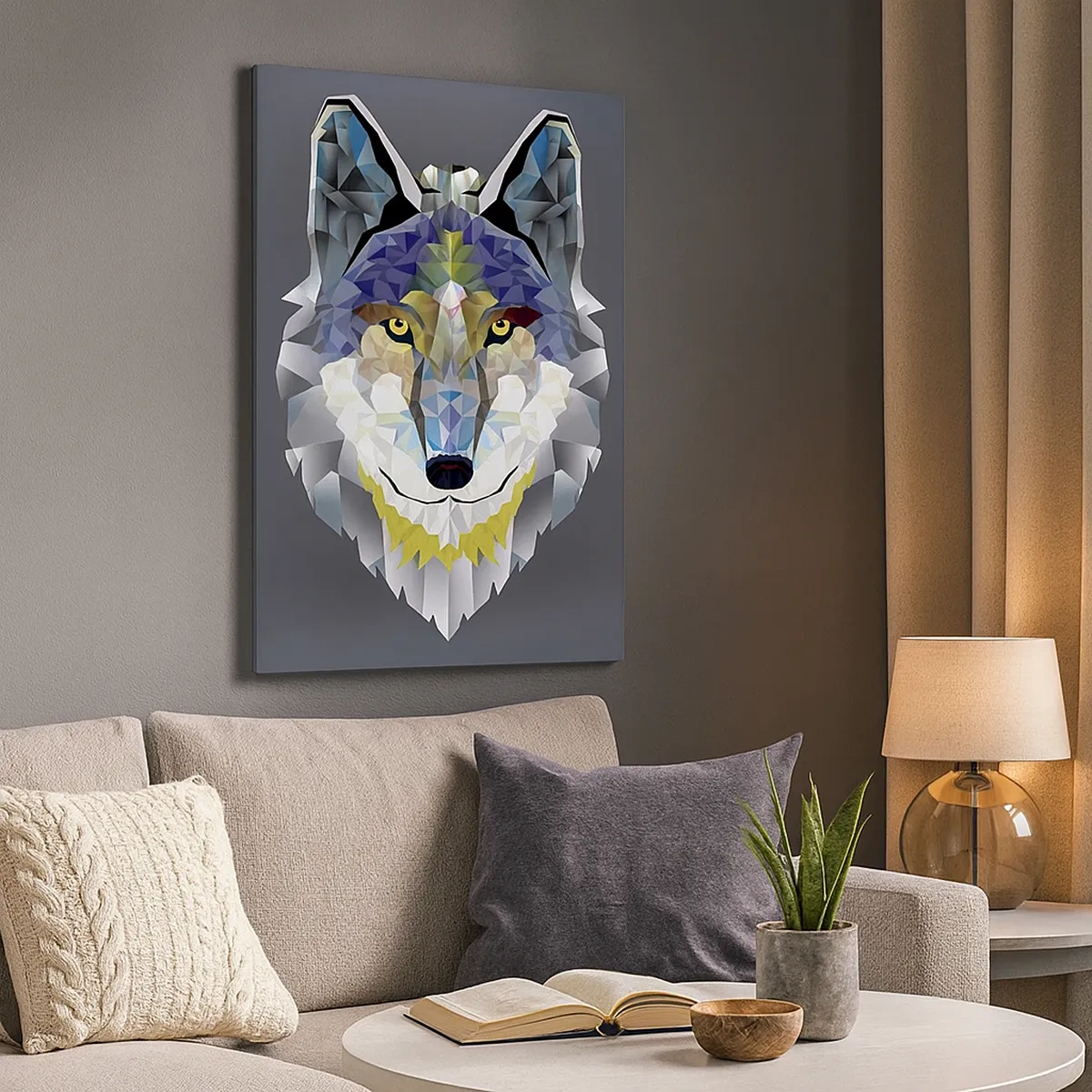 Quadro em tela - Quem não quer ser lobo, não lhe veste a pele - 50x70 cm