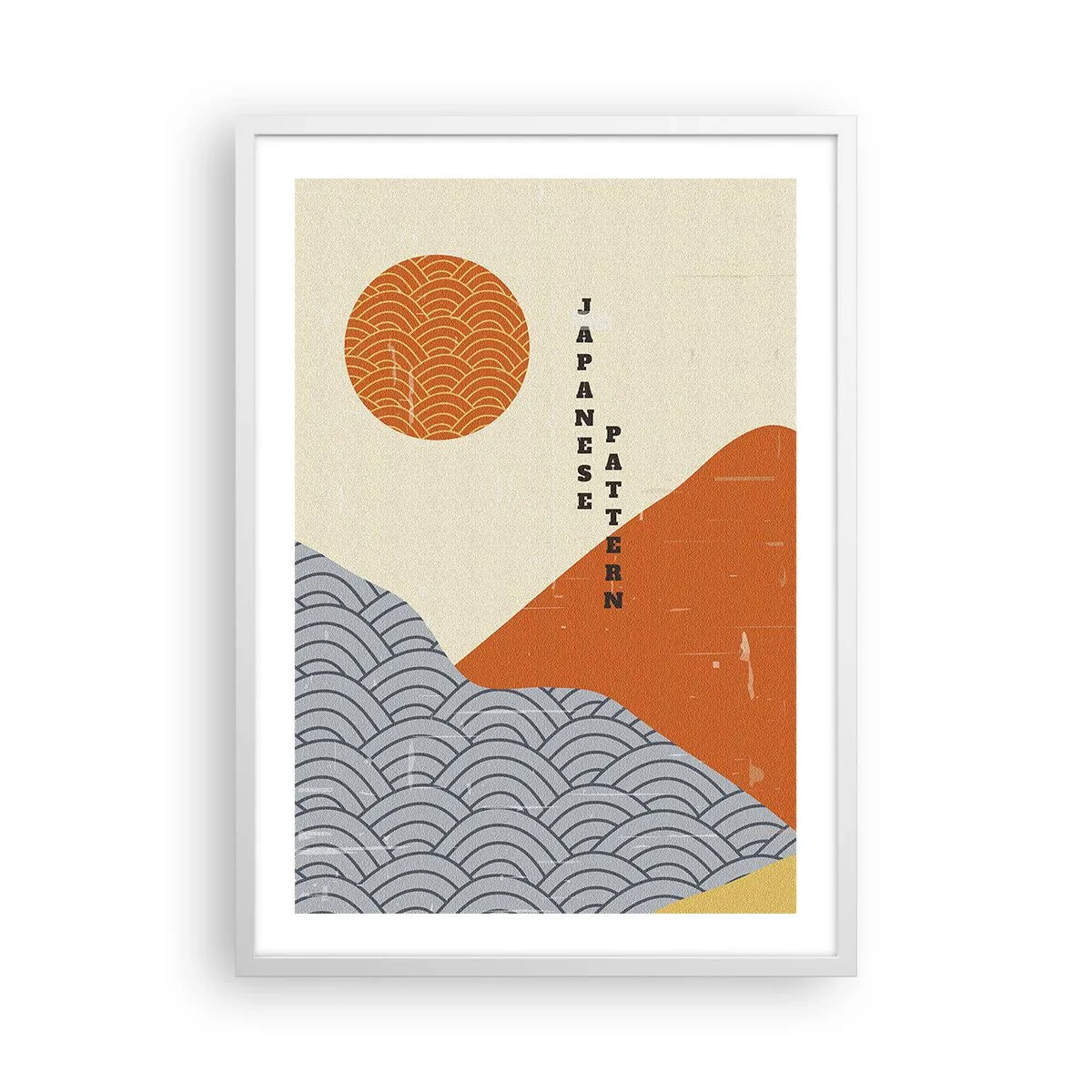 Pôster em moldura branca - No espírito japonês - 50x70 cm