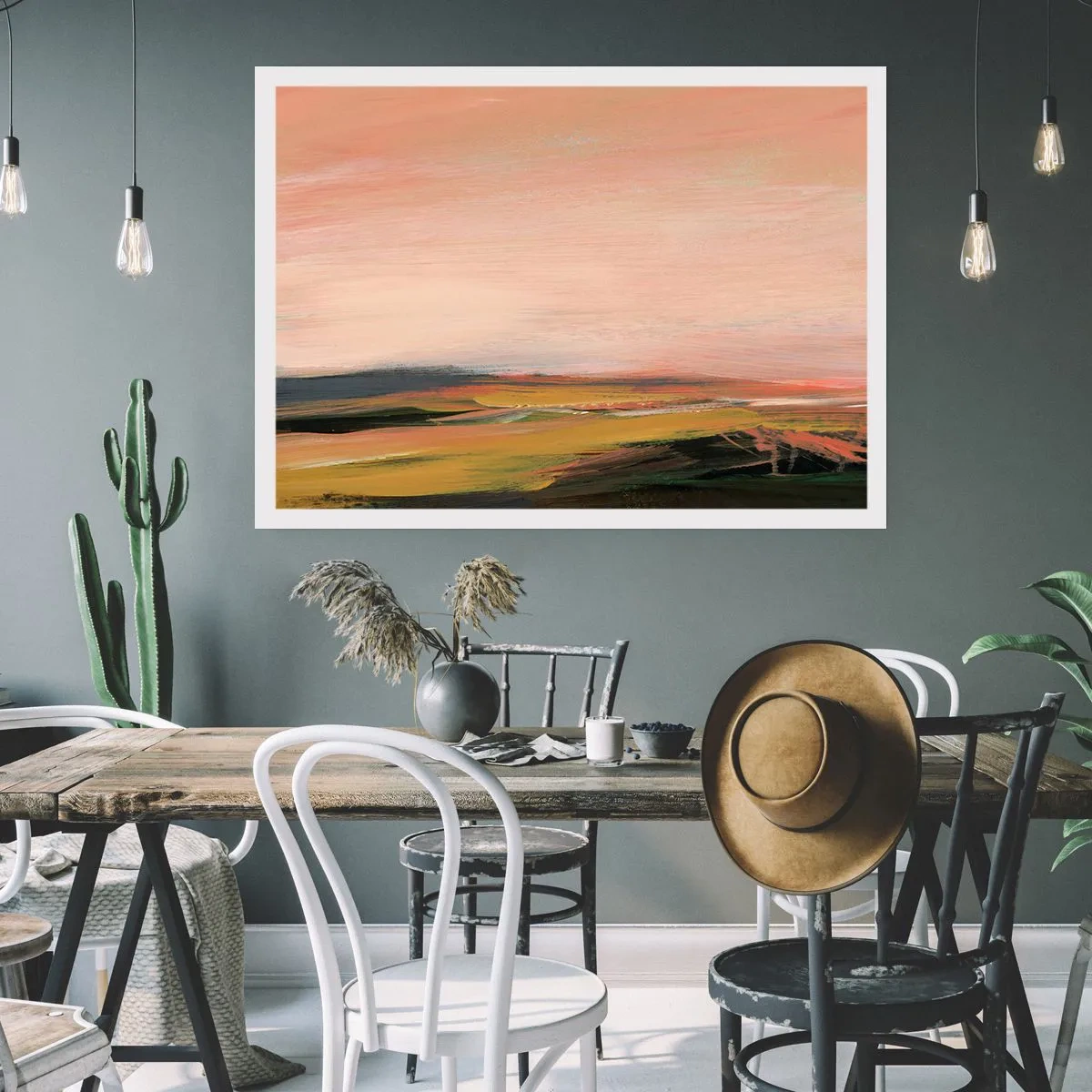 Pôster - Em tons rosa - 91x61 cm