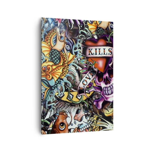 Quadro em tela - O sonho do tatuador - 70x100 cm