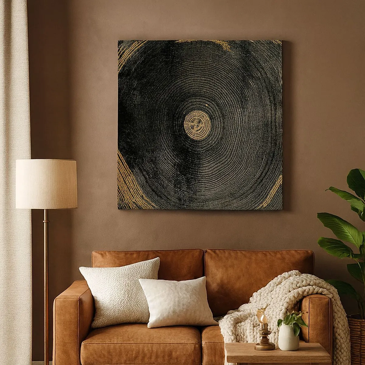 Quadro em tela - Mudança e persistência - 30x30 cm