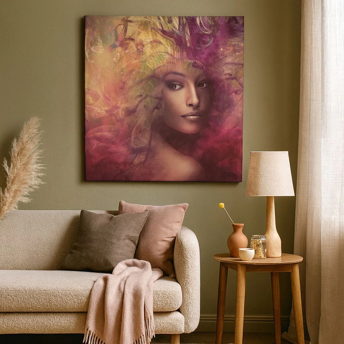 Quadro em tela - Estou aqui! - 30x30 cm