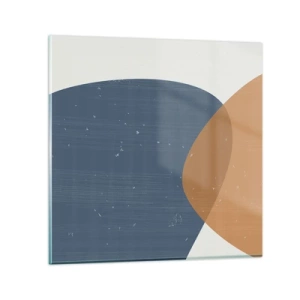 Quadro em vidro - Ovais e influências - 40x40 cm