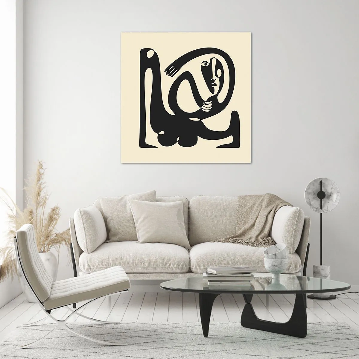 Quadro em vidro - Quase Picasso - 40x40 cm