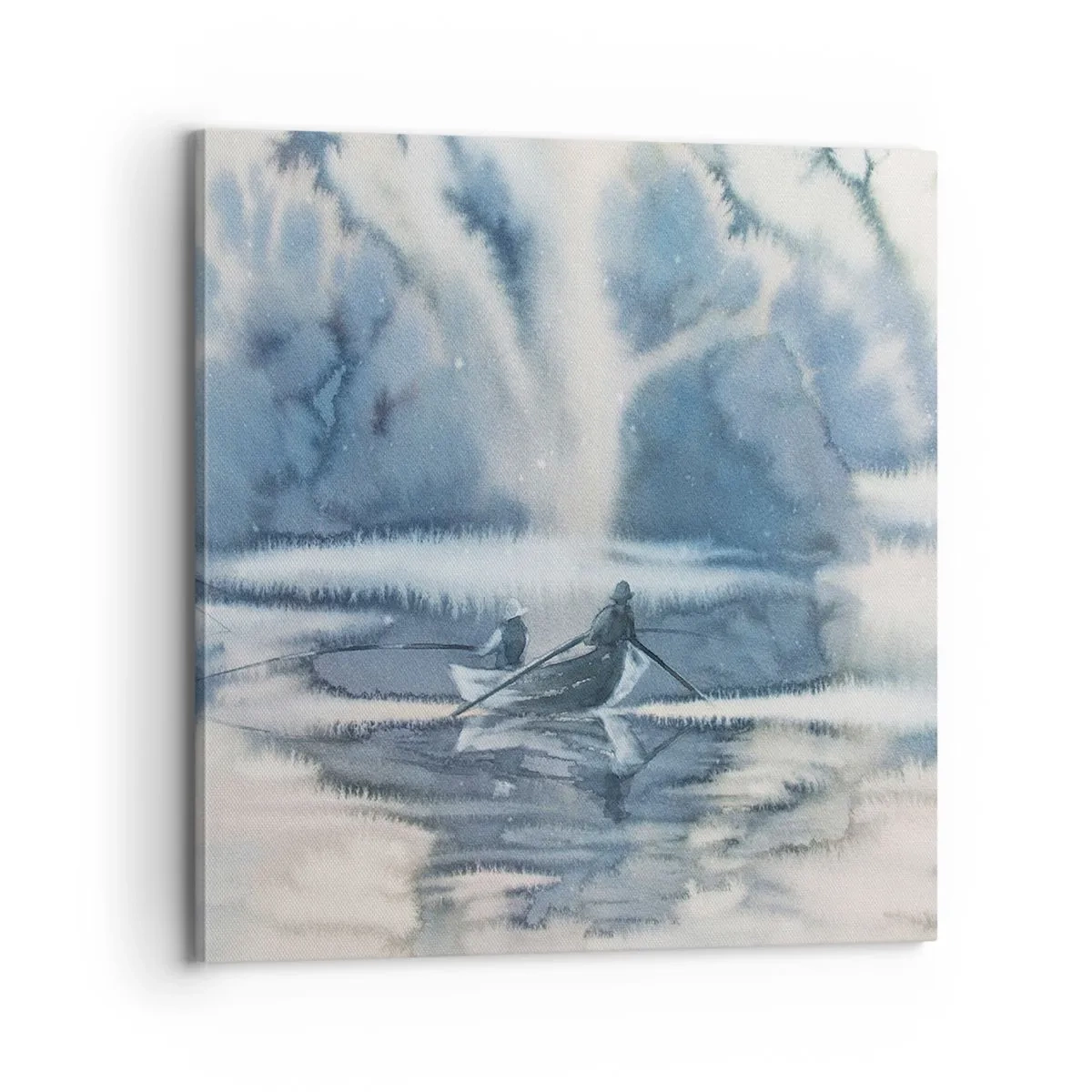 Quadro em tela - Pescadores no seu paraíso - 70x70 cm