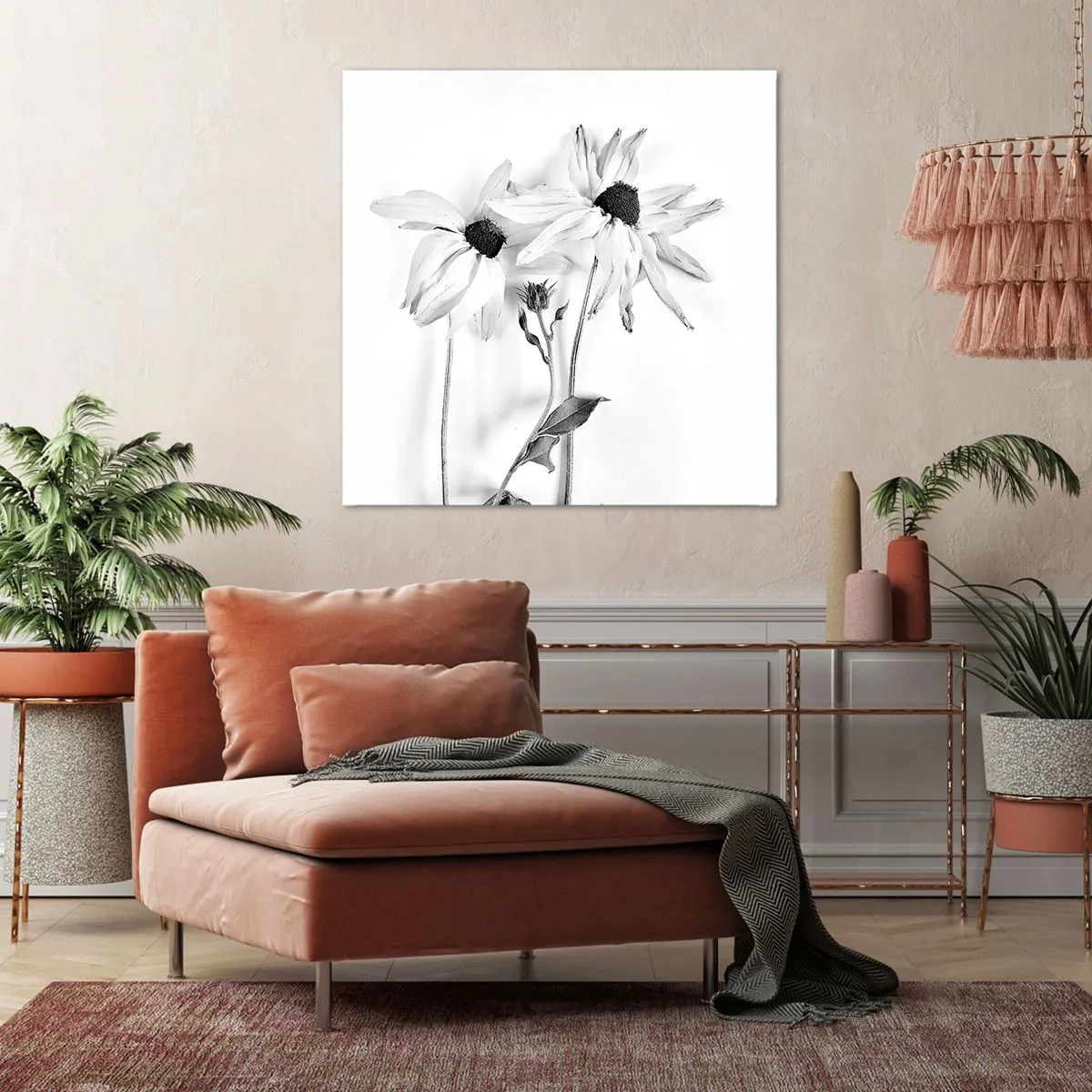 Quadro em tela - Ninguém quer estar sozinho - 50x50 cm