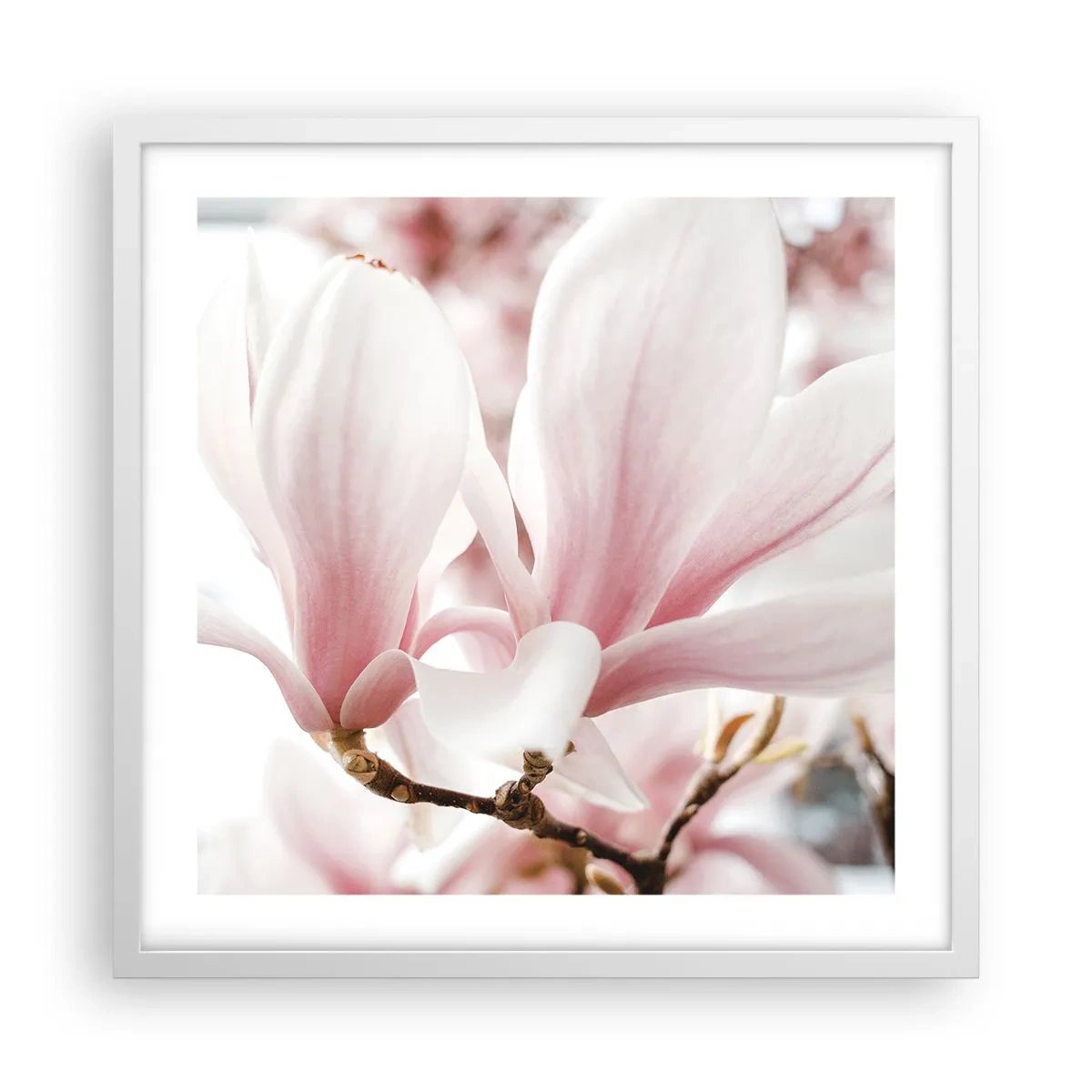 Pôster em moldura branca - Sensibilidade infinita - 50x50 cm