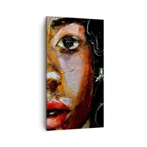 Quadro em tela - Preto e brilho - 45x80 cm