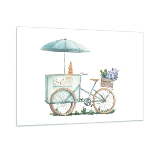 Quadro em vidro - Doce lembrança do verão - 120x80 cm