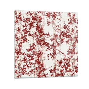 Quadro em vidro - Como chita antiga - 70x70 cm