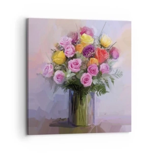 Quadro em tela - Beleza retida - 70x70 cm