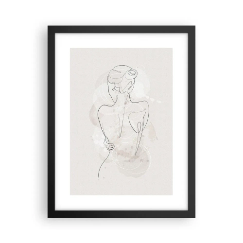 Pôster com moldura preta - Como um instrumento sensível - 30x40 cm