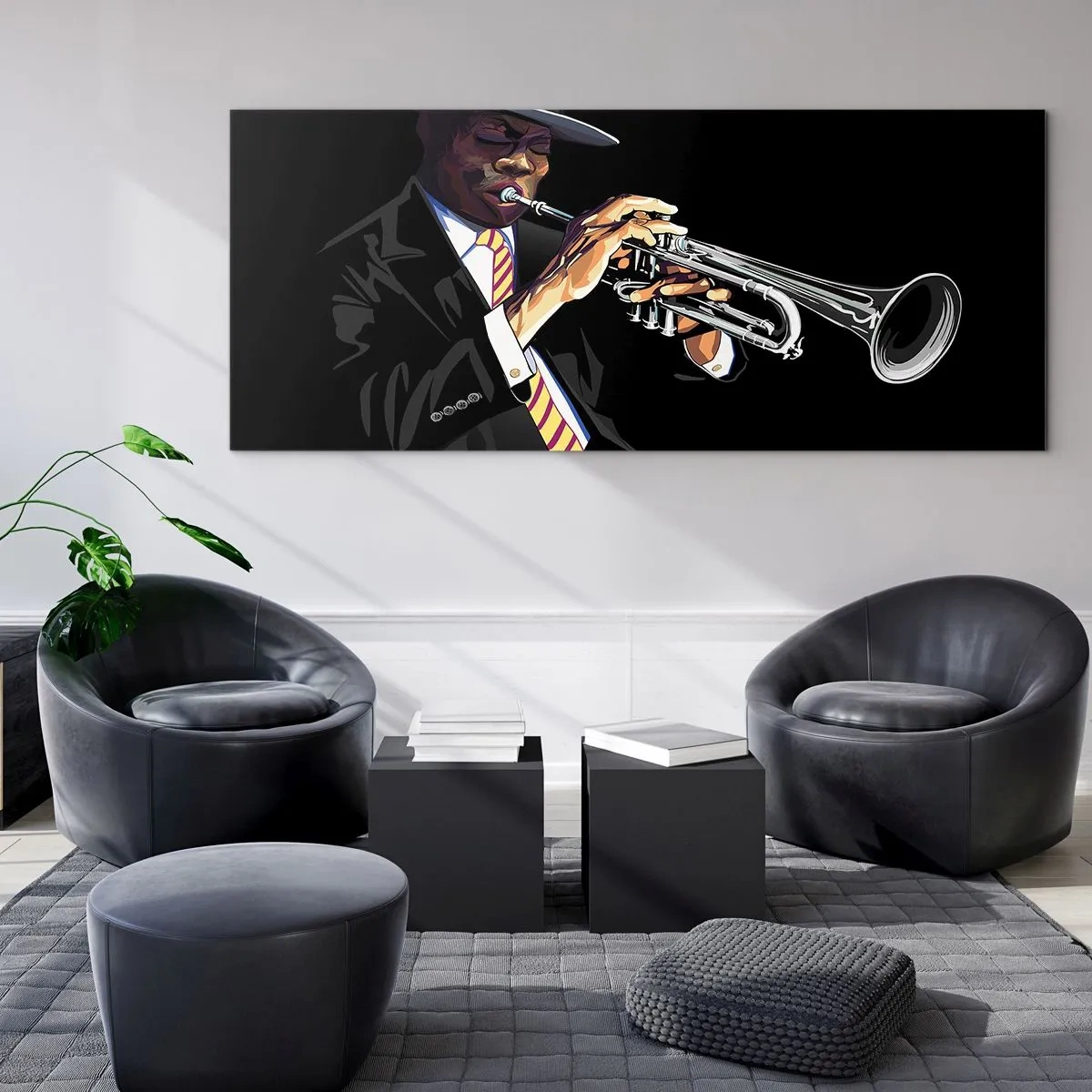 Quadro em vidro - Charme da velha escola - 140x50 cm