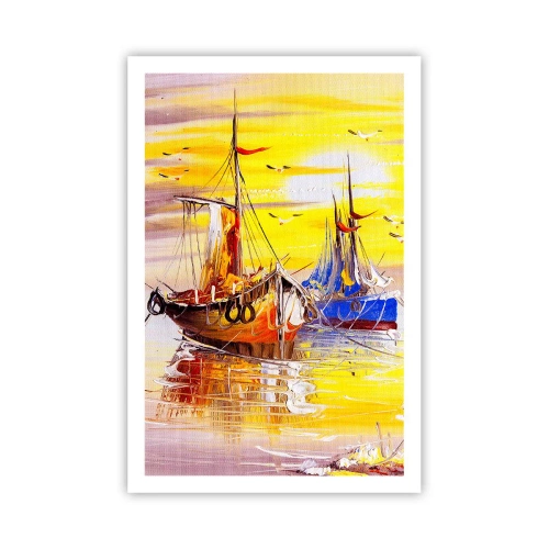 Pôster - Um merecido descanso no porto - 61x91 cm