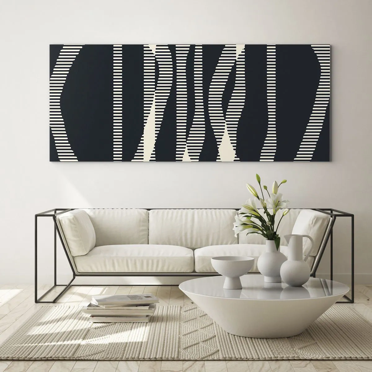 Quadro em vidro - Uma tentativa de quebrar a escuridão - 120x50 cm