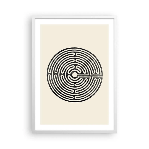 Pôster em moldura branca - Ordem misteriosa - 50x70 cm