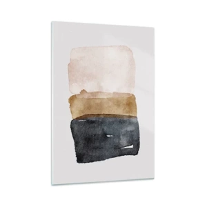 Quadro em vidro - Composição das cores da terra - 50x70 cm