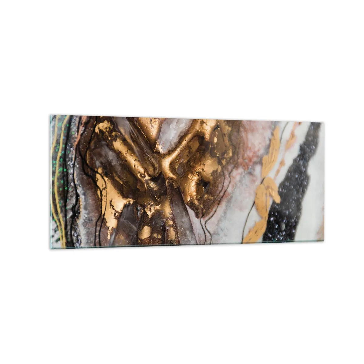 Quadro em vidro - O elemento terra - 120x50 cm