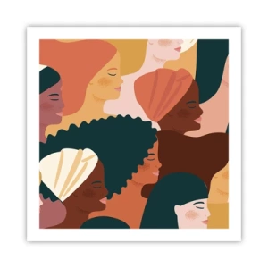 Pôster - Apenas feminilidade - 60x60 cm